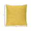 Mustard Yellow Tweed Textured Velvet Square Pillow