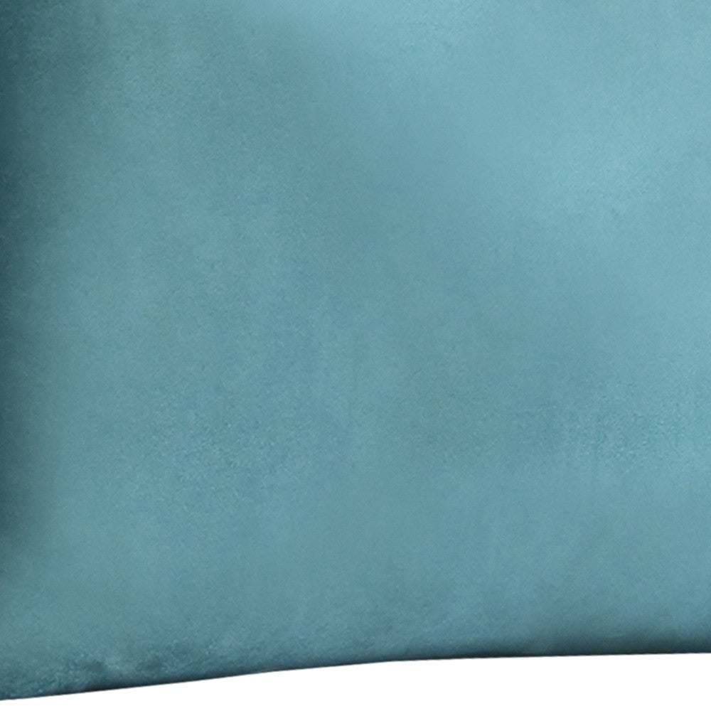 14" X 20" Teal Velvet Throw Pillow