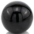 4" Black Aluminum Decorative Orb Tabletop Sculpture