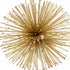 6" Gold Iron Urchin Decorative Orb Tabletop Sculpture