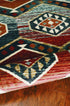 5' X 8' Red Aztec Diamond Area Rug