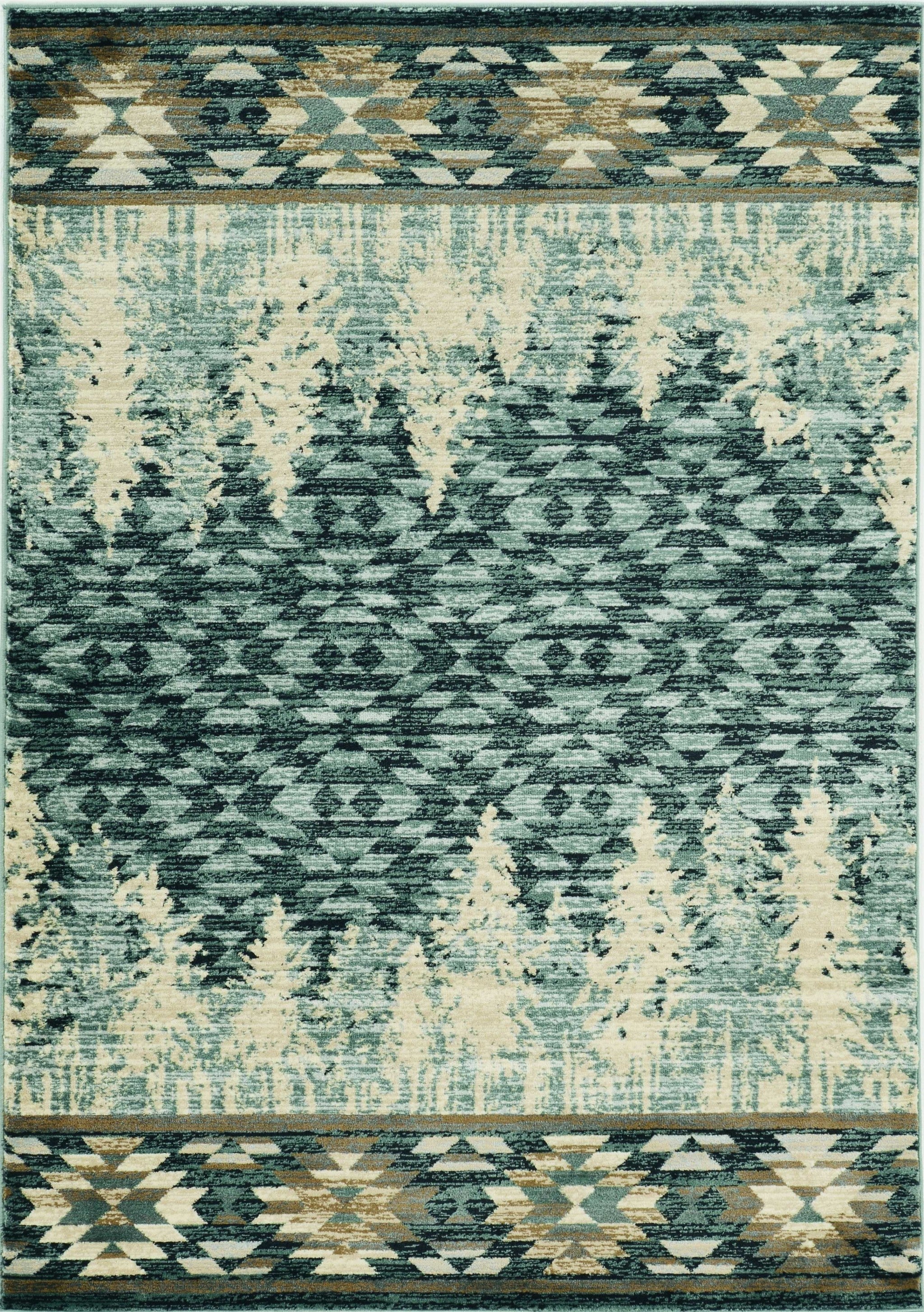 2' X 7' Slate Blue Polypropylene Runner Rug