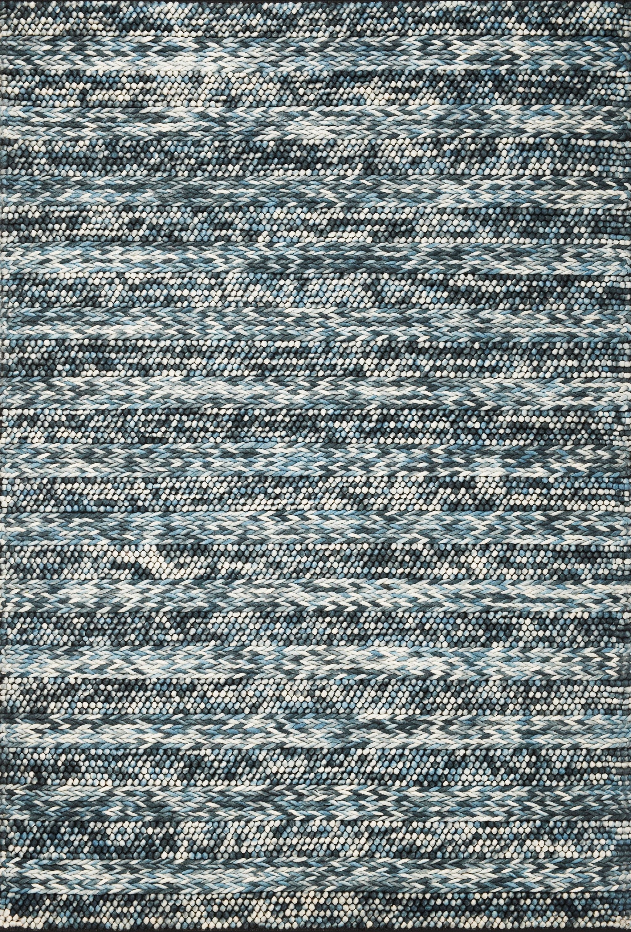 60 X 84 Blue Wool Rug