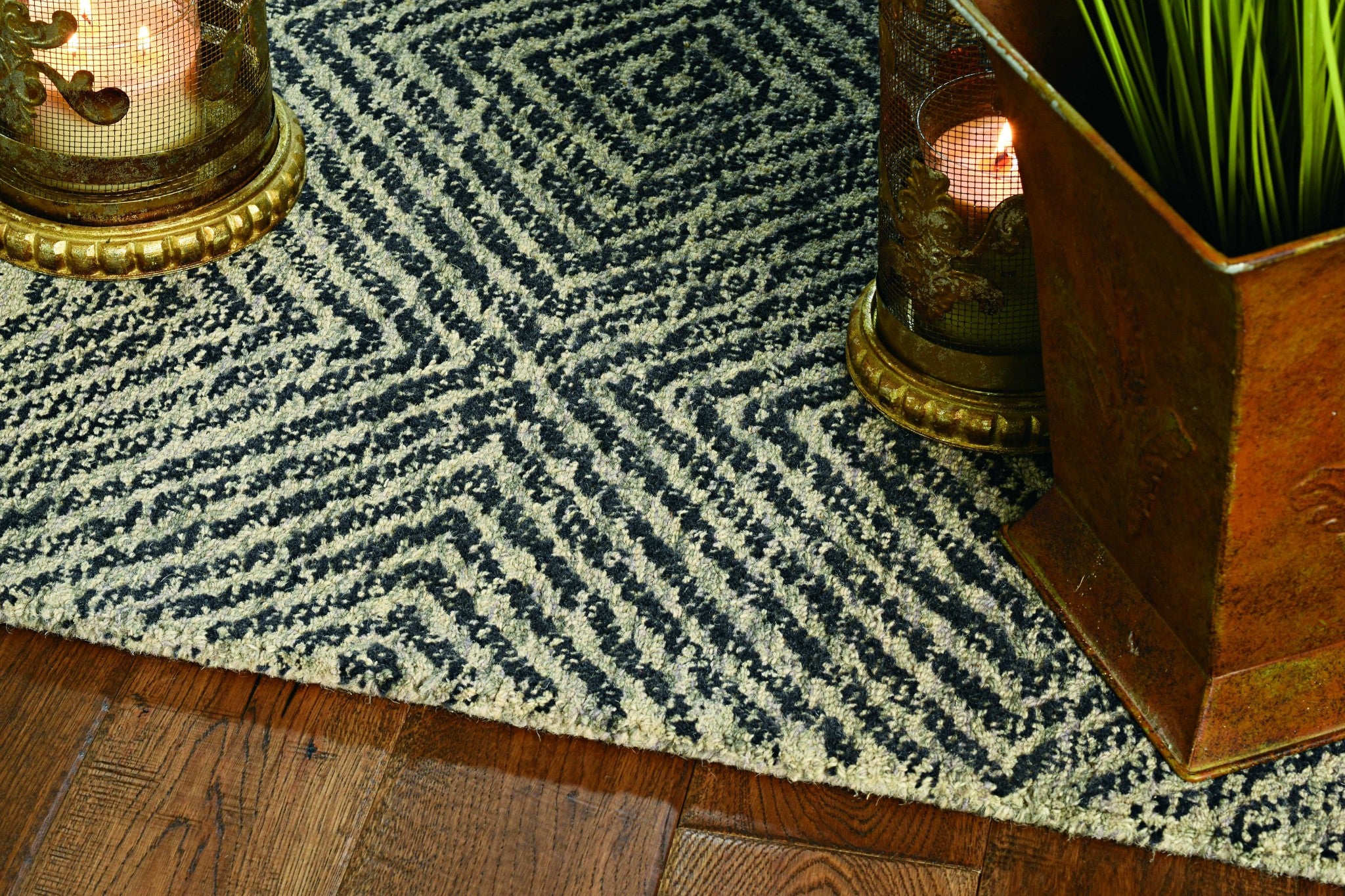 39 X 63 Blue Wool Rug