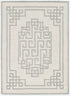 2' X 4' Ivory  Grey Wool Area Rug