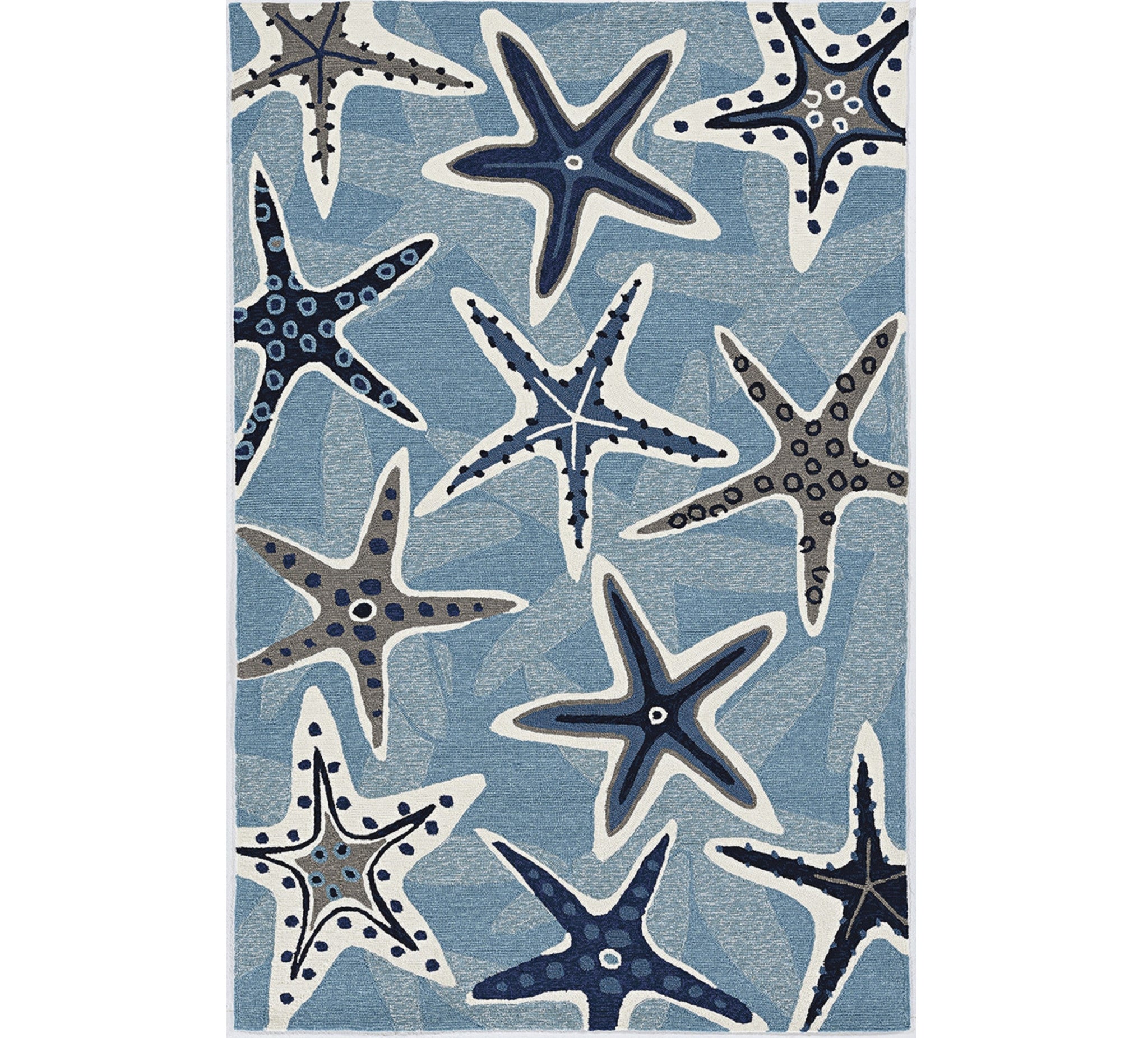 2' X 3' Blue Polypropylene Accent Rug