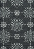 2' X 3' Charcoal Polypropylene Accent Rug