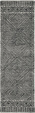 96 X 132 Grey Or  Black Wool Rug