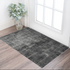 8'X10' Grey Machine Woven Abstract Scratch Indoor Area Rug