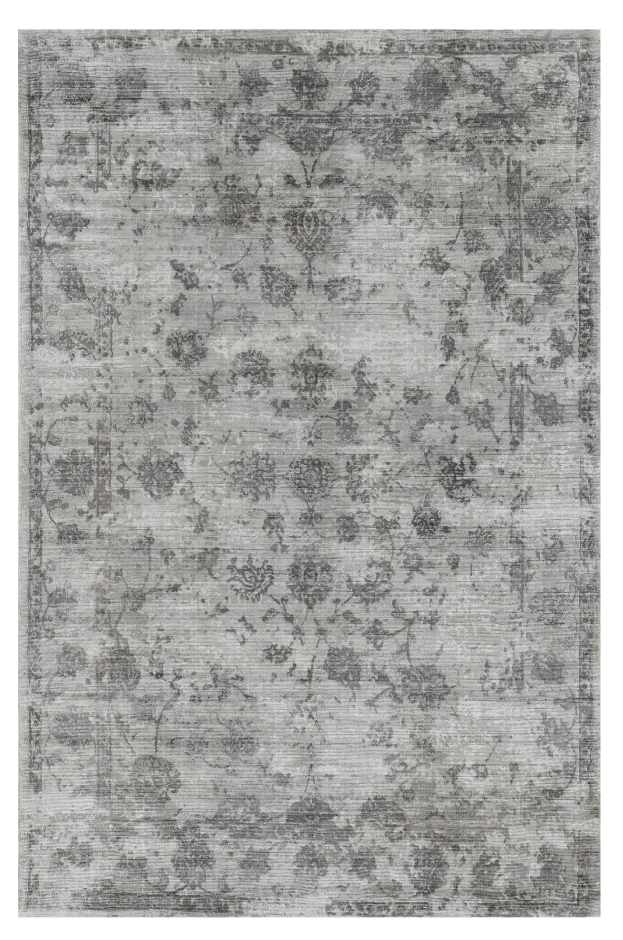 39 X 63 Grey Viscose Rug