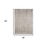 10'X13' Ivory Grey Machine Woven Geometric Lines Indoor Area Rug