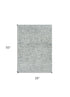 7' Grey Machine Woven Abstract Lines Indoor Runner Rug