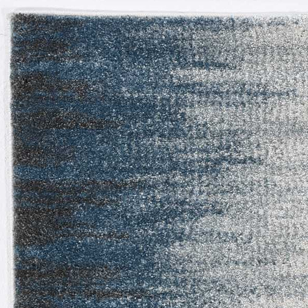 3' X 5'  Ivory Blue Gradient Area Rug