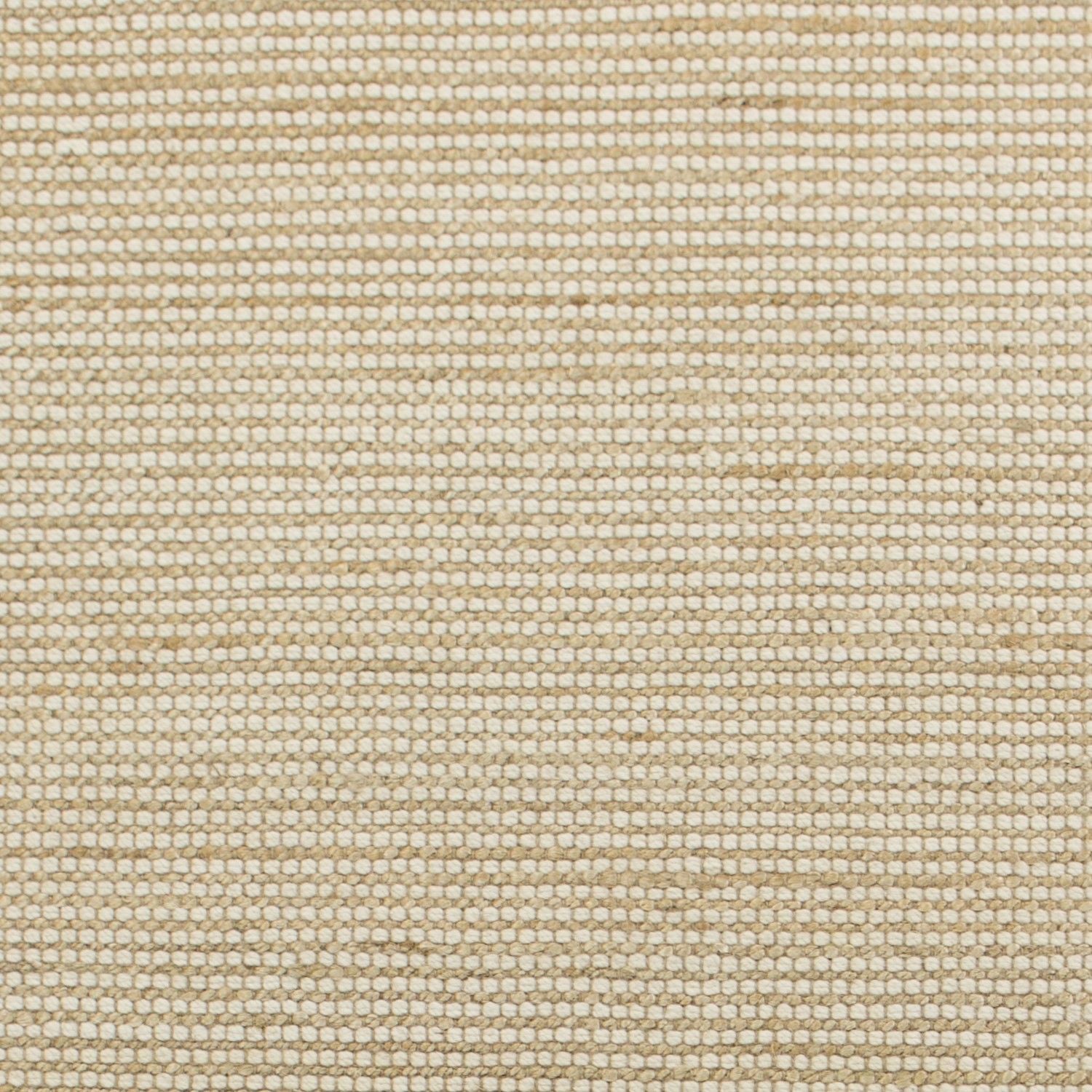 5'X7' Ivory Hand Woven Jute And Wool Indoor Area Rug