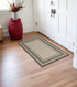 3' X 5' Grey Polypropylene Area Rug