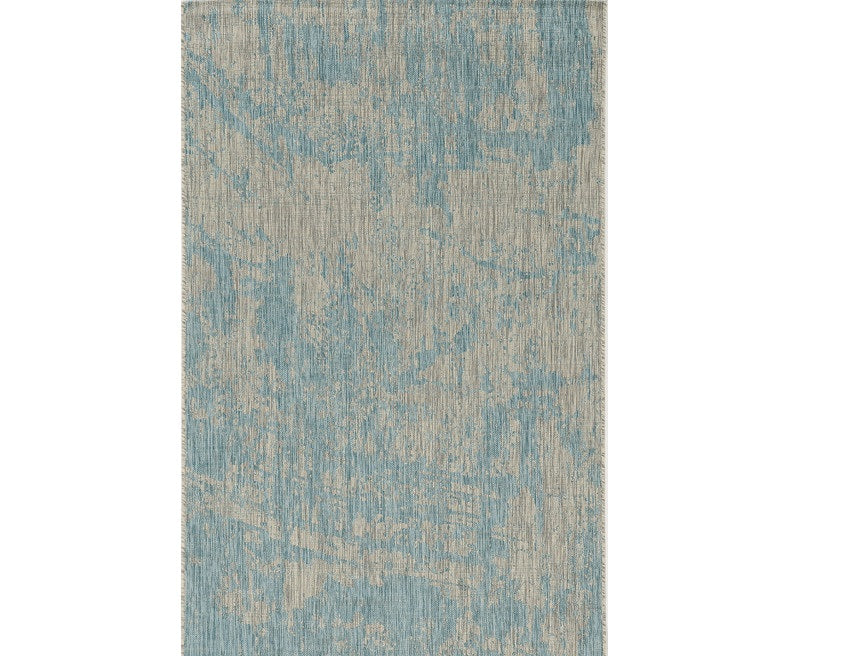 3' X 4' Teal Polypropylene Area Rug