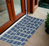 3'X5' Blue Grey Machine Woven Uv Treated Abstract Indoor Outdoor Area Rug