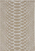 5' X 8' Natural Animal Print Area Rug