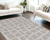 3' X 4' Ivory Or Grey Polypropylene Area Rug