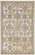 2' X 7' Ivory Sand Floral Vine Wool Indoor Runner Rug