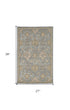 2'X3' Sage Green Machine Woven Vintage Traditional Indoor Accent Rug