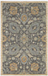 2'X3' Taupe Machine Woven Vintage Floral Traditional Indoor Accent Rug