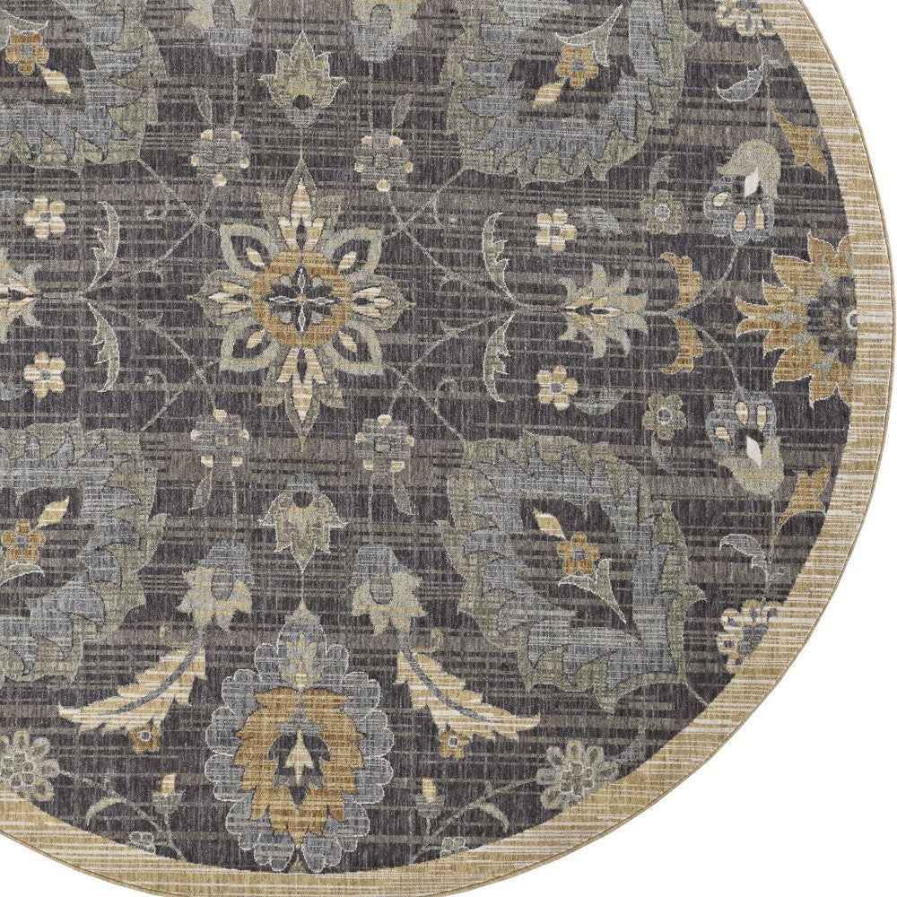 91 X 130 Taupe Wool Rug