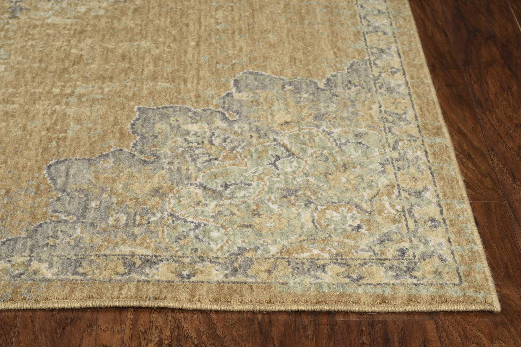 63 X 91 Coffee Wool Rug