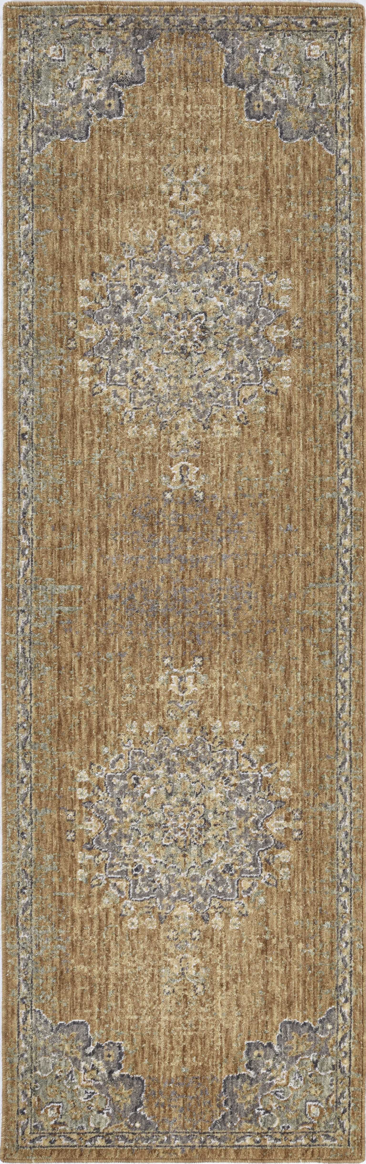 2' X 3' Coffee Vintage Wool Accent Rug