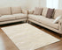 3'X5' Ivory Hand Tufted Abstract Indoor Area Rug