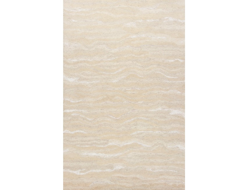 3'X5' Ivory Hand Tufted Abstract Indoor Area Rug