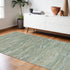 5'X7' Seafoam Blue Hand Tufted Abstract Indoor Area Rug