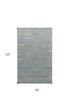 3'X5' Slate Grey Hand Tufted Abstract Indoor Area Rug