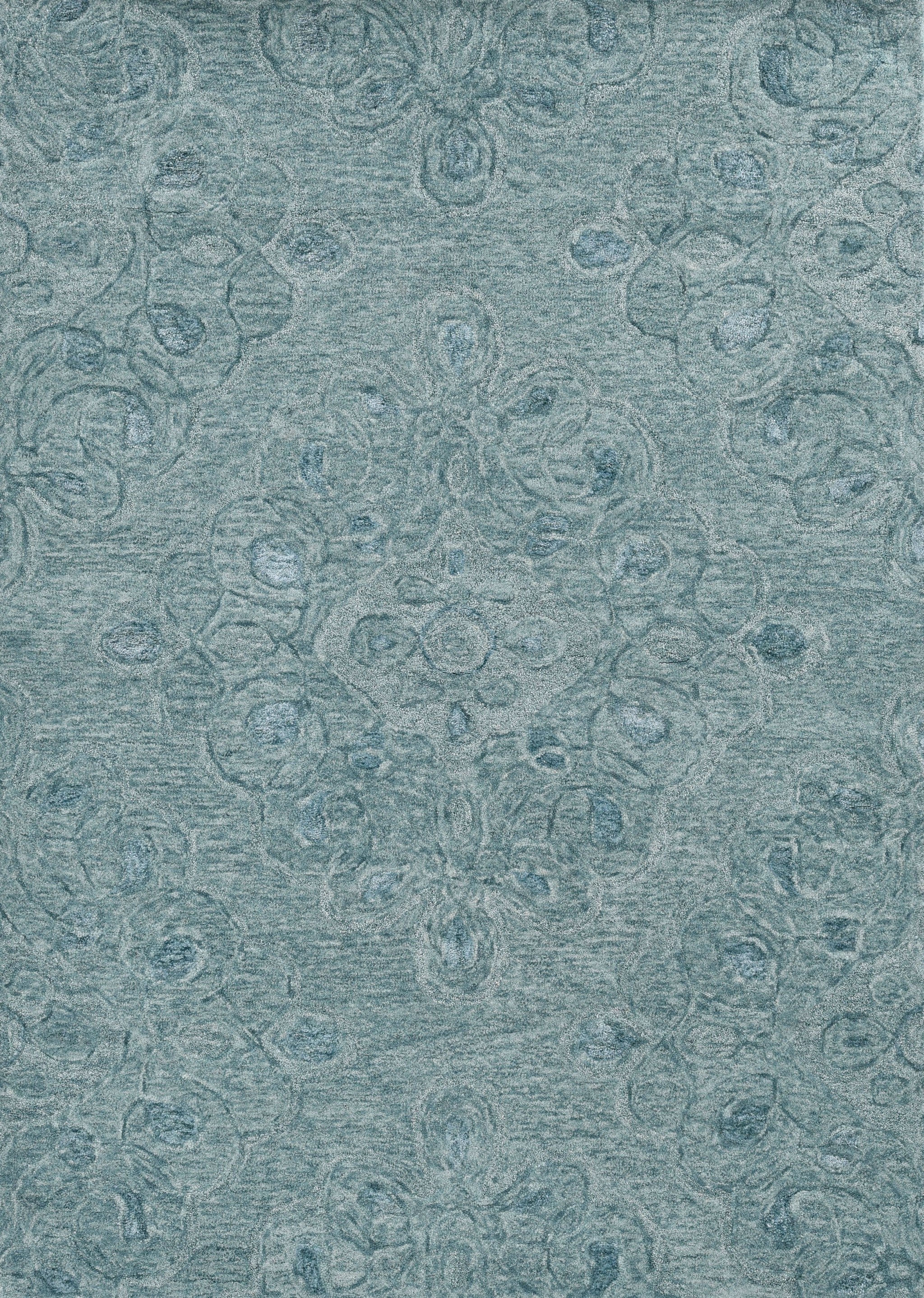 5' x 7' Seafoam Wool Hand Tufted Area Rug