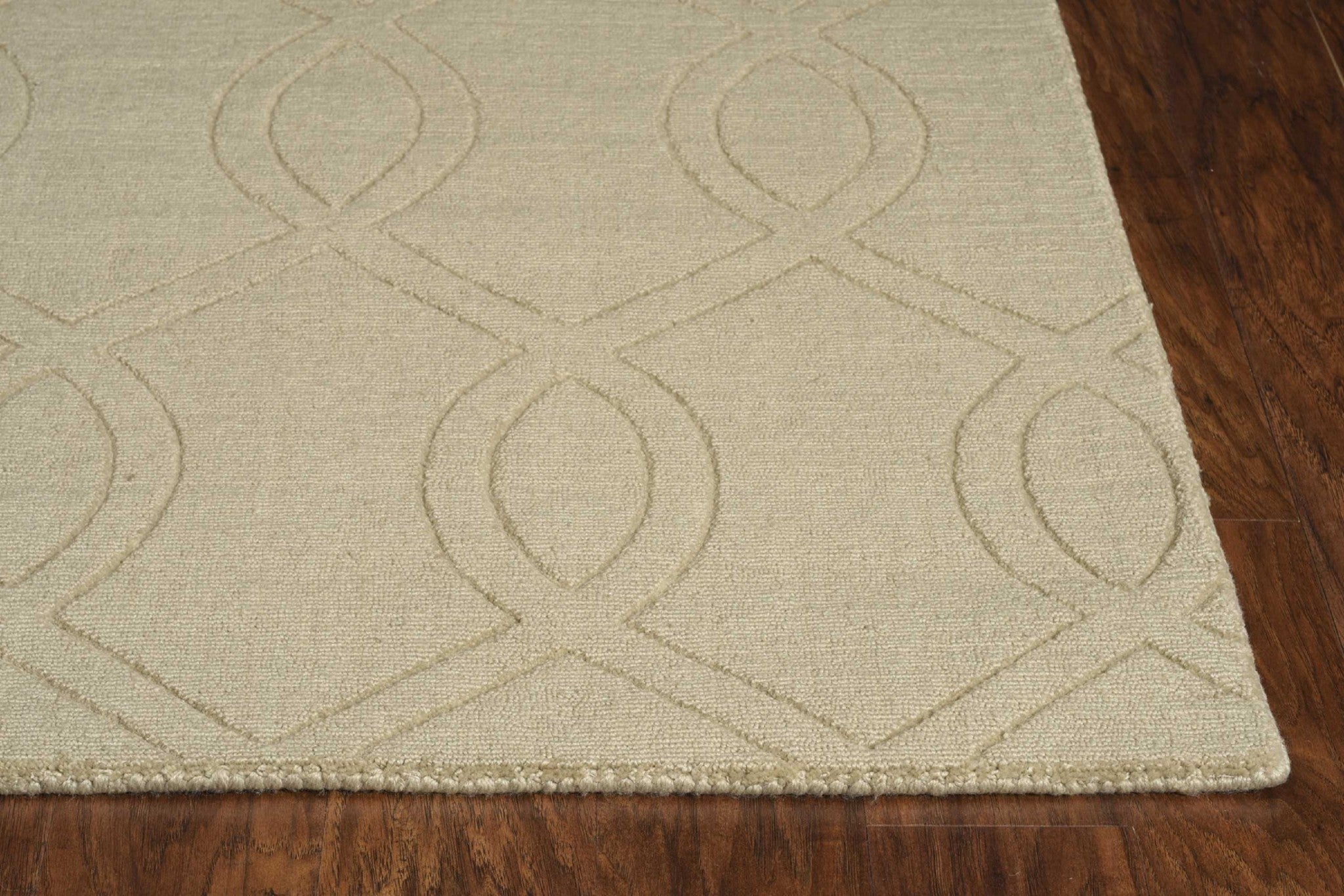 8' Seafoam Green Hand Hooked Sea Shells Indoor Runner Rug