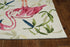 2'X3' Ivory Pink Hand Hooked Flamingo Indoor Accent Rug