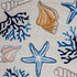 8' Ivory Hand Hooked Sea Corals And Shells Indoor Runner Rug