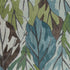 5' X 8' Blue Tropical Leaves Indoor Area Rug