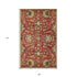 7' Sienna Orange Hand Tufted Wool Traditional Floral Indoor Runner Rug