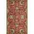 7' Sienna Orange Hand Tufted Wool Traditional Floral Indoor Runner Rug