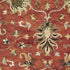 7' Sienna Orange Hand Tufted Wool Traditional Floral Indoor Runner Rug