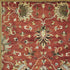 7' Sienna Orange Hand Tufted Wool Traditional Floral Indoor Runner Rug