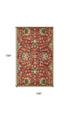 7' Sienna Orange Hand Tufted Wool Traditional Floral Indoor Runner Rug