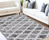 144 X 180 Charcoal Polyester Rug