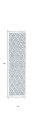 12'X15' Ivory Grey Machine Woven Geometric Indoor Area Rug