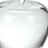 4" Clear Crystal Apple Paperweight Tabletop Sculpture