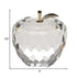 3" Clear and Gold Crystal Apple Tabletop Sculpture