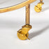 Showstopper Circular Rolling Gold Bar Cart