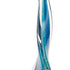 18" Blue and Green Murano Glass Modern Abstract Tabletop Sculpture