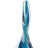 18" Blue and Green Murano Glass Modern Abstract Tabletop Sculpture